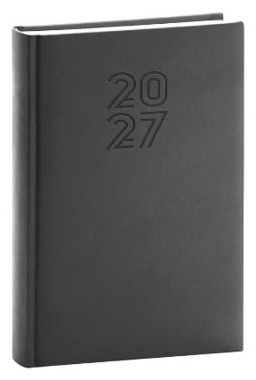 NOTIQUE Denní diář Aprint 2027, černý, 15 x 21 cm