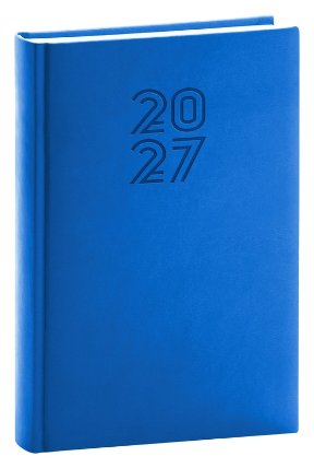 NOTIQUE Denní diář Aprint 2027, modrý, 15 x 21 cm