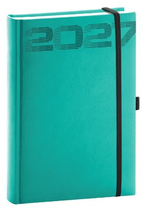 NOTIQUE Denní diář Aprint Top 2027, tyrkysový, 15 x 21 cm