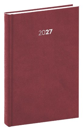 NOTIQUE Denní diář Balakon 2027, bordó, 15 x 21 cm
