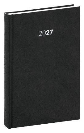 NOTIQUE Denní diář Balakon 2027, černý, 15 x 21 cm
