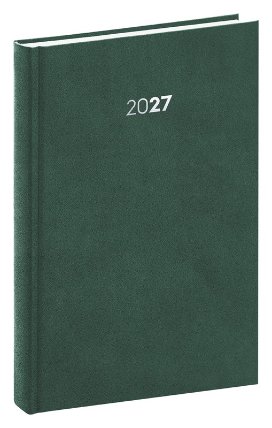NOTIQUE Denní diář Balakon 2027, zelený, 15 x 21 cm