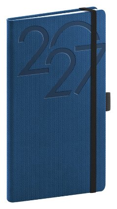 NOTIQUE Kapesní diář Ajax 2027, modrý, 9 x 15,5 cm