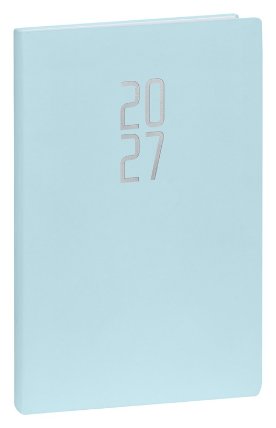 NOTIQUE Týdenní diář Ponza 2027, světle modrý, 15 x 21 cm