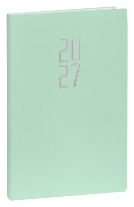 NOTIQUE Týdenní diář Ponza 2027, mentolový, 15 x 21 cm