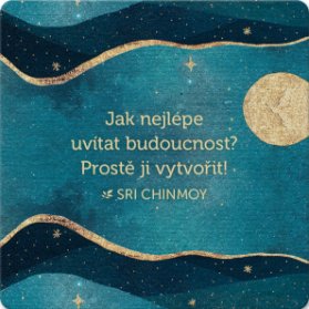 Korkový podtácek s citátem