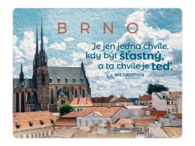 Magnet na lednici Brno 