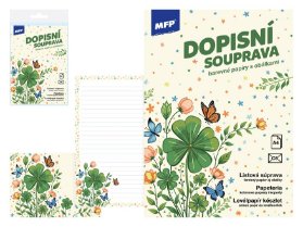 Dopisní papír barevný LUX 5+10 (Čtyřlístek)