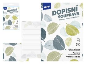 Dopisní papír barevný LUX 5+10 (Květy)