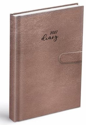 Diář 2027 D801 PU růžový - s magnetem