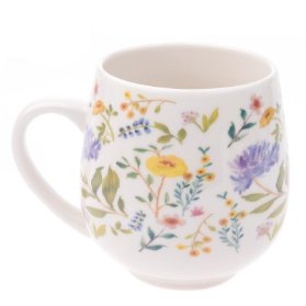 Porcelánový buclák - s lučním kvítím 530 ml