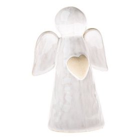 Porcelánový anděl se srdcem