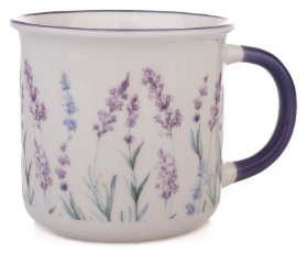 Porcelánový hrnek 440ml - levandule