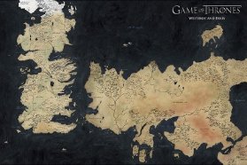 Plakát 61x91,5cm - Game of Thrones - Map of Westeros