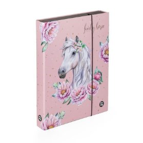 Box na sešity A4 Jumbo - kůň romantic