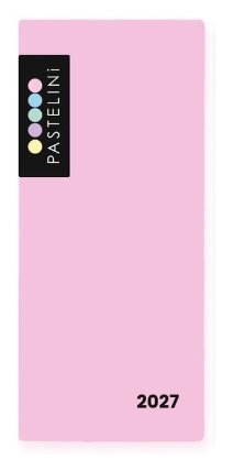 Diář PVC měsíční 2027 PASTELINI růžová