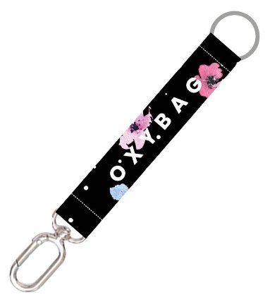 Krátká klíčenka s karabinkou Flowers