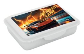 Box na svačinu s přihrádkou auto 2