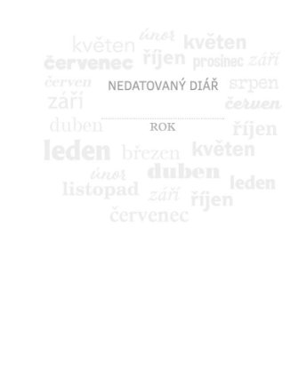 Kalendárium do diáře UNI S - nedatovaný