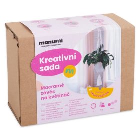 Kreativní sada na výrobu macramé závěsu na květináč