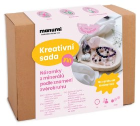 Kreativní sada na výrobu náramků z minerálů podle znamení zvěrokruhu