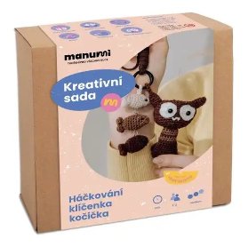 Kreativní sada na háčkování přívěsku Kočička