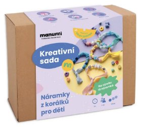 Manumi kreativní sada na výrobu náramků z korálků pro děti