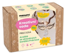 Manumi kreativní sada na výrobu andělů ze skleněných korálků Preciosa