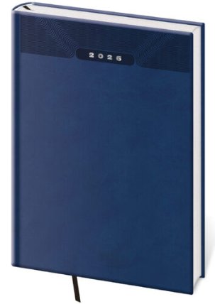 Denní diář 2026 A5 Print Classic modrý