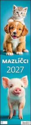 Mazlíčci vázanka 2027 - nástěnný kalendář