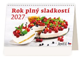 Rok plný sladkostí 2027 - stolní kalendář