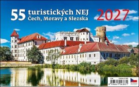 55 turistických nej Čech, Moravy a Slezska 2027 - stolní kalendář