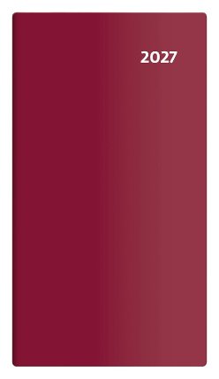 Diář 2027 kapesní - Torino čtrnáctidenní - bordó