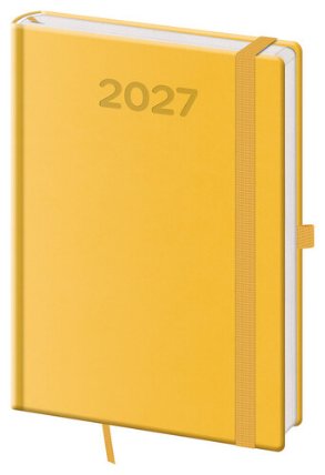 Denní diář 2027 A5 Print Pop žlutý