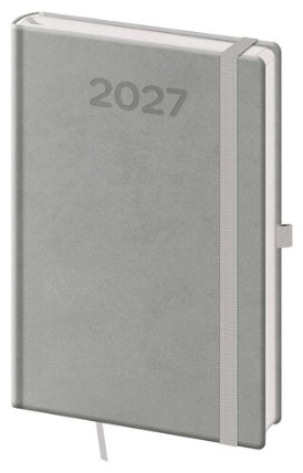Týdenní diář 2027 A5 Print Pop šedý