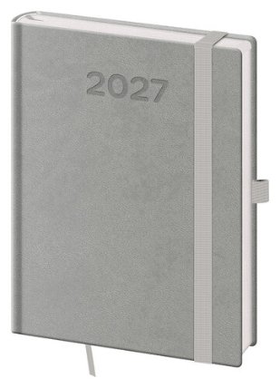 Týdenní diář 2027 B6 Print Pop šedý