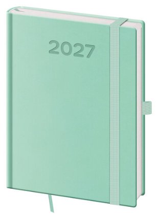 Týdenní diář 2027 B6 Print Pop světle zelený