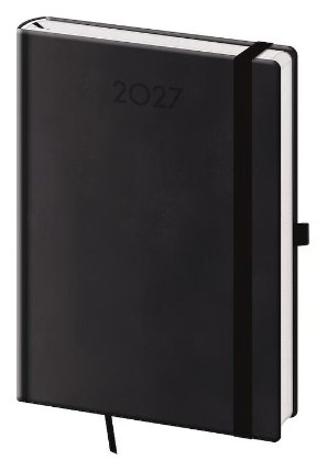 Diář 2027 denní A5 Print Plus - černá