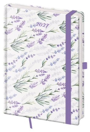 Denní diář 2027 A5 Vario Lavender s gumičkou