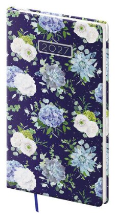 Kapesní diář 2027 A6 Vario Lyra Floral