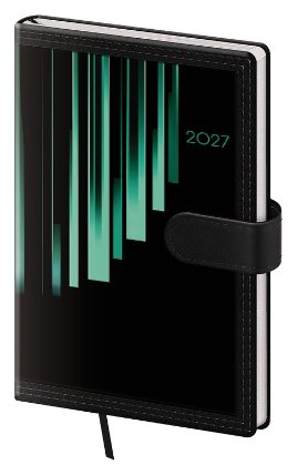 Diář 2027 týdenní kapesní Tone - zelená s magnetem