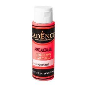 Akrylová barva Cadence Premium - neonově růžová / 70 ml