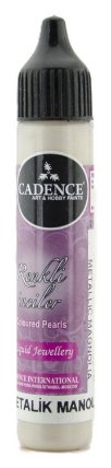 Metalické tekuté perly Cadence, 25 ml - magnolia, magnolie