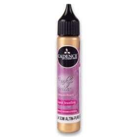 Tekuté perly metalické Cadence - Zlatá / 25 ml