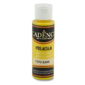 Akrylová barva Cadence Premium - žlutá hořčičná / 70 ml