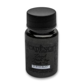 Metalická akrylová barva Cadence Dora Metalic - černá / 50 ml