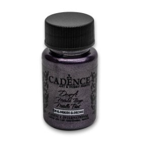 Metalická akrylová barva Cadence Dora Metalic - tmavá orchidej / 50 ml