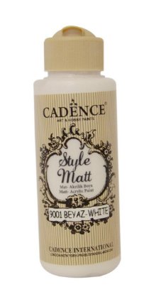 Matná akrylová barva Cadence Style Matt - bílá / 120 ml