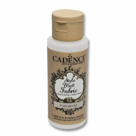 Textilní barva Cadence Style Matt Fabric - bílá / 50 ml