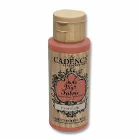 Textilní barva Cadence Style Matt Fabric - jahodová / 50 ml
